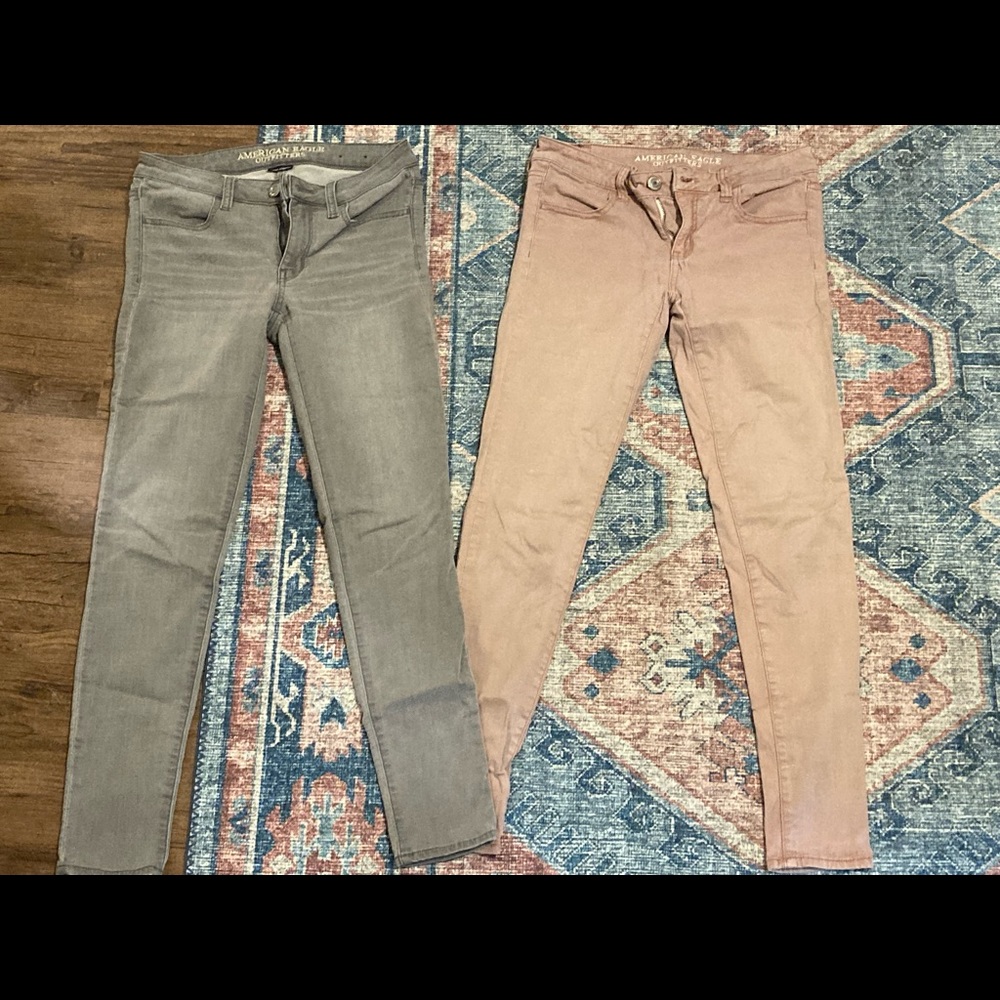 Pink High Rise Jeggings